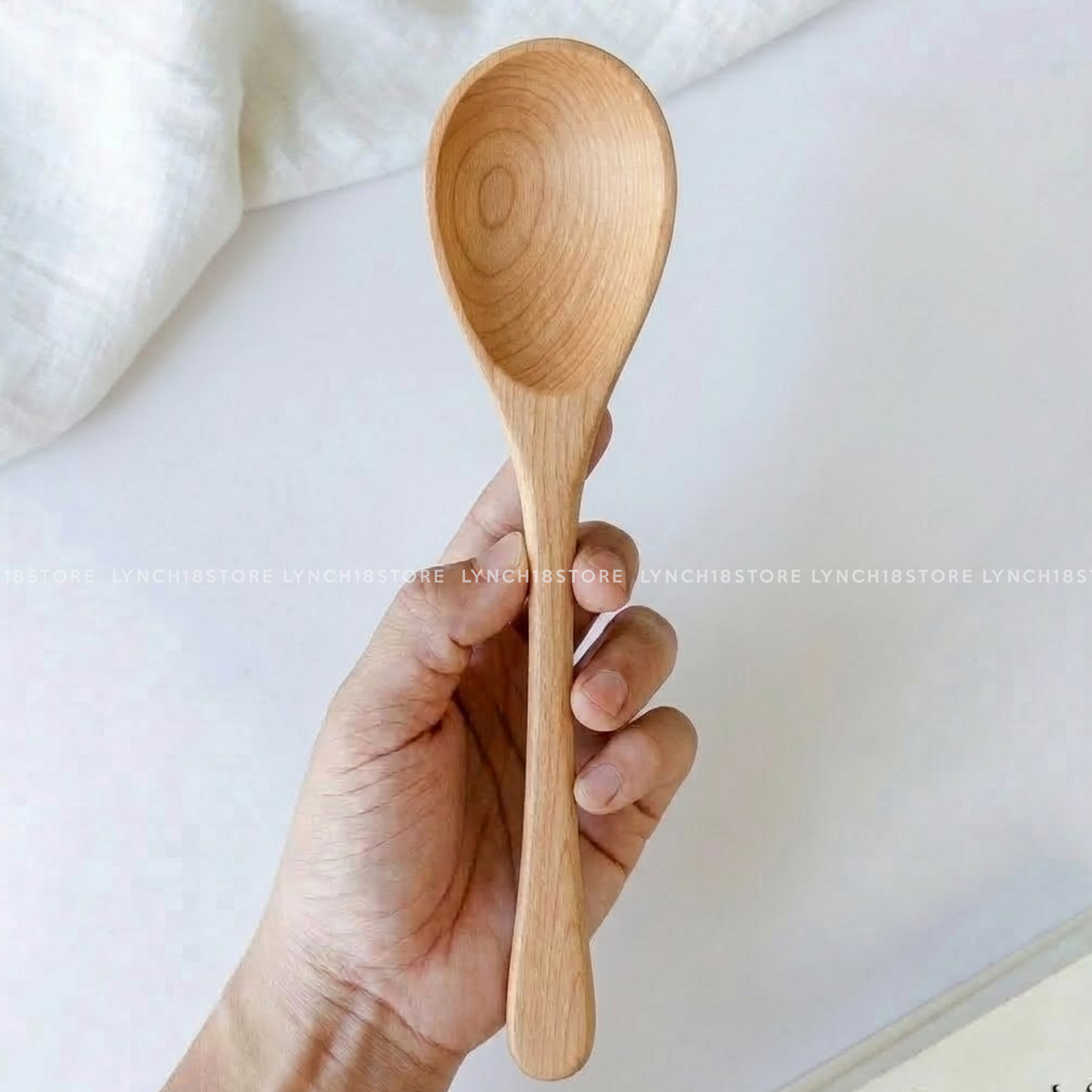 Large Walnut Wooden Spoon - 11.8" - Kitchen Serving Utensils